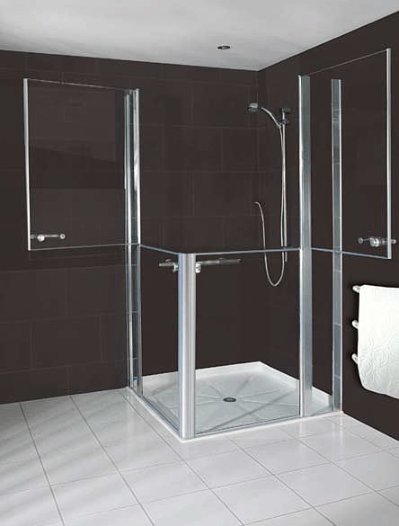 EASA Elegance Stable stlye split shower door with extender panel (L3 ...